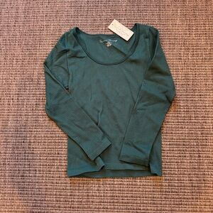 French Laundry Deep Teal Long Sleeve Tee